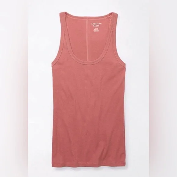 AMERICAN EAGLE AE BOYFRIEND SCOOP TANK TOP - Picture 2 of 11